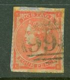 [Queen Victoria - Small White Control Letters in Corners, Tipe L]