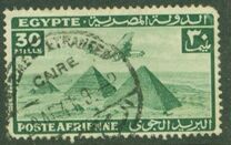 [Airmail - Airplane over Pyramids of Giza, type BK24]