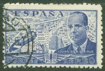[Airmail - Juan di la Cierva - Different Perforation - Stoneprint from F.N.M.T, type LH11]