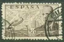 [Airmail - Juan di la Cierva - Different Perforation - Stoneprint from F.N.M.T, type LH10]