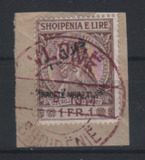 [The Arrival of Prince William of Wied - Skanderbeg Issue of 1913 Handstamped "7. Mars 1461 RROFTE MBRETI 1914", type H5]