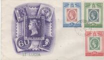 [The 100th Anniversary of St. Lucia Stamp, type AX]