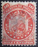 [Coat of Arms - Nine Stars below Arms, Perforated, type B8]