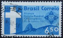 [Airmail - The 10th Anniversary of the Baptist World Alliance Congress, Rio de Janeiro, type AJP]