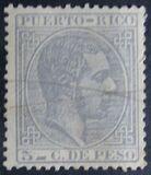 [King Alfonso XII of Spain - Inscription "PUERTO-RICO", type K10]