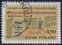 [The 200th anniversary of the Finnish press, type QD]