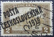 [Hungarian Postage Stamps Overprinted, type AH4]