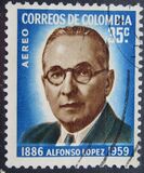 [Airmail - The 75th Anniversary of the Birth of Alfonso Lopez, 1886-1959, tegund ABE2]