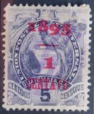 [Various Stamps Overprinted "1898, Bar and 1 Centavo" and Surcharged, typ Z]