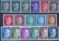 [German Empire Postage Stamps Overprinted "UKRAINE", type A]