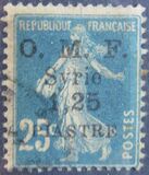 [French Postage Stamps Surcharged & Overprinted "O.M.F. - Syrie" - "Value" in 2 Lines, Вид I4]