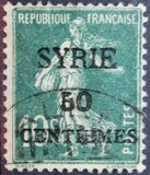 [French Postage Stamps Surcharged & Overprinted "SYRIE", type Q2]