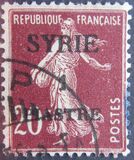 [French Postage Stamps Surcharged & Overprinted "SYRIE", type Q4]