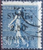 [French Postage Stamps Surcharged & Overprinted "SYRIE", type Q9]