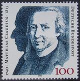 [The 250th Anniversary of the Birth of Matthias Claudius, Poet, veids AUU]
