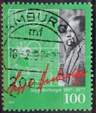 [The 100th Anniversary of the Birth of Sepp Herberger, Football coach and Player, type BLF]