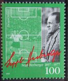 [The 100th Anniversary of the Birth of Sepp Herberger, Football coach and Player, type BLF]