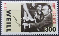 [The 100th Anniversary of the Birth of Kurt Weill, 1900-1950, type BTA]