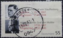 [The 100th Anniversary of the Birth of Count Claus Schenk von Stauffenberg & Count Helmuth James von Moltke, tip CKN]