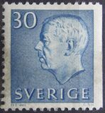 [King Gustaf VI Adolf of Sweden - White Numerals, with Imprint, τύπος FA6]
