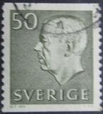 [King Gustaf VI Adolf of Sweden & Tree Crowns - New Colors and Values, type FA67]
