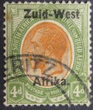 [South Africa Postage Stamps Overprinted "South West(14½mm wide) Africa" or "Zuid-West Afrika" - Overprint Spaced 14mm, type A9]