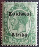 [South Africa Stamps Overprinted "South West" (16 mm wide) or "Zuid West" - Overprint Spaced 9½mm, 유형 E]