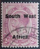 [South Africa Stamps Overprinted "South West" (16 mm wide) or "Zuid West" - Overprint Spaced 9½mm, 유형 E4]