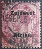 [South Africa Stamps Overprinted "South West" (16 mm wide) or "Zuid West" - Overprint Spaced 9½mm, 유형 E5]