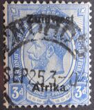 [South Africa Stamps Overprinted "South West" (16 mm wide) or "Zuid West" - Overprint Spaced 9½mm, 유형 E7]