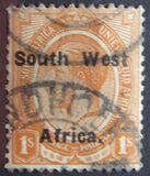 [South Africa Stamps Overprinted "South West" (16 mm wide) or "Zuid West" - Overprint Spaced 9½mm, 유형 E12]