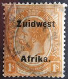 [South Africa Stamps Overprinted "South West" (16 mm wide) or "Zuid West" - Overprint Spaced 9½mm, 유형 E13]