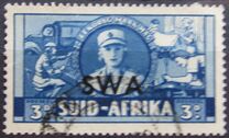 [South Africa Postage Stamps Overprinted "SWA", 유형 BA7]