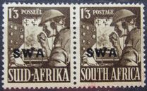 [South Africa Postage Stamps Overprinted "SWA", type BB20]