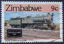 ["Zimbabwe Steam Safaris" - Railway Locomotives, type BV]
