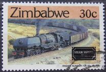 ["Zimbabwe Steam Safaris" - Railway Locomotives, type BY]
