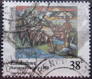 [The 30th Anniversary of National Gallery of Zimbabwe - Designs showing painting or sculptures, タイプ EW]
