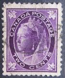 [Queen Victoria - Maple Leaf in Corners, type P2]