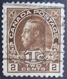 [King George V in Admiral Uniform With War Tax Inscription, type AM7]