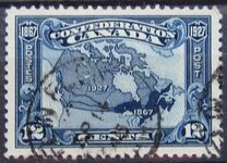 [The 60th Anniversary of the Founding of the Dominion of Canada, Inscription: "1867 Confederation 1927", type AV]