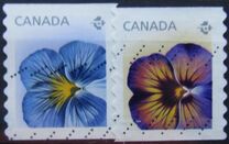 [Flowers - Pansies. Coil Stamps, type DIE]