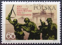 [The 25th Anniversary of the End of World War II and of the Recovery of Polish Territory East of the Oder (Odra) and Neisse (Nysa) rivers, type BHF]