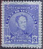 [Simon Bolivar - Different Frames and Printed on Winchester Security Paper, typ DQ]