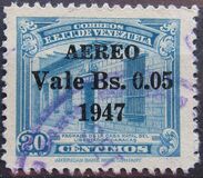 [Airmail - Issues of 1940 Overprinted "AEREO Vale Bs., New Value, and 1947" and Surcharged, ประเภท LO1]