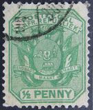 [Coat of Arms - Wagon with Pole, Value in Green, type K9]