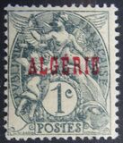 [French Postage Stamps Overprinted "ALGÈRIE" in Red, タイプ A1]