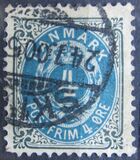 [Royal Emblem - New Drawing - Value in "ØRE" - Different Perforation, τύπος G18]