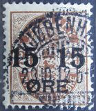 [No. 25B, 25A & 39 Surcharged, type K]