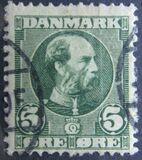 [King Christian IX, 1818-1906 - Vertical and Horizontal Lines in Background in Oval, סוג N]