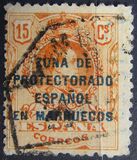 [Spanish Postage Stamps Overprinted "ZONA DE  - PROTECTORADO - ESPANOL - EN MARRUECOS", type G3]